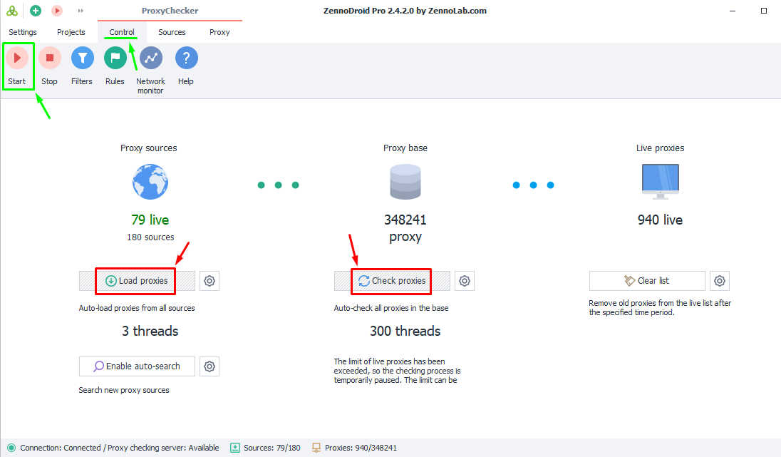 Quick start. Load and check